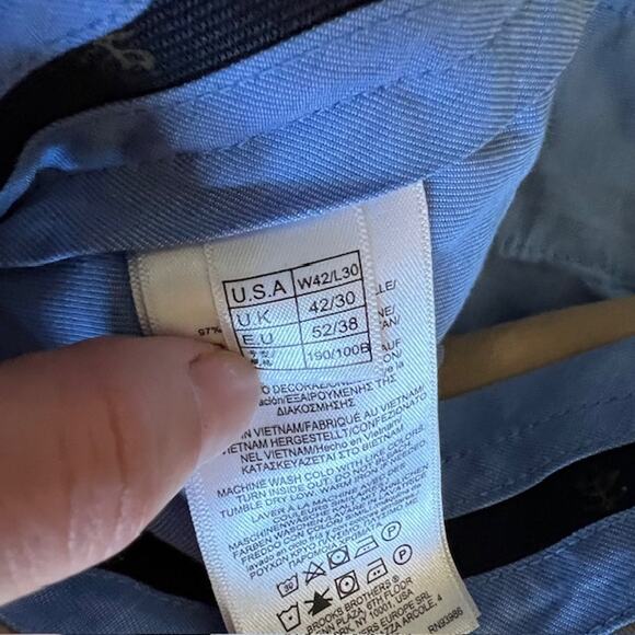 Brooks Brothers Lightweight Advantage Chino Reg Fit Mens 42x30 Cotton Stretch - Picture 8 of 10